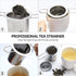 Tea Infuser,Stainless Steel Tea Steeper Fine Mesh Filters, Large Capacity Tea Strainer With Folding Handle And Lid,Hanging On Teapots Mugs Cups To...