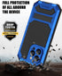 JGY iPhone 14 Pro Max IP68 Waterproof Case iPhone 14 Pro Max Military Metal Stand Case with Screen Protector Slim Full Cover Rugged Durable Shockp...