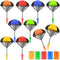 10 Pcs Parachute Toy,Tangle Free Throwing Parachute Toys,Outdoor Toss It Up Flying Toys for Kids,5 Colors...