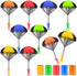10 Pcs Parachute Toy,Tangle Free Throwing Parachute Toys,Outdoor Toss It Up Flying Toys for Kids,5 Colors...