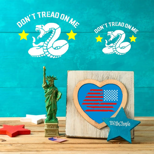 9 PCS American Flag Stencils - We The People & Don't Tread On Me Reusable Tracing Templates for Adults DIY Card Albums Wall Floor Crafts Decors...
