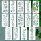 14PCS Leaves Stencils for Crafts Flowers Reusable Stencils for Painting Vines Stencils for DIY Crafts Texture Reusable Drawing Templates Stencils ...