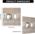 Home Wall Plate 2 Gang Double Toggle Decorative Light Switch Cover Modern Abstract Switch Plate Cover for Bathroom Kitchen Home Decor White Love...