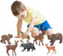 Forest Animals Figurines Toys, 10PCS Realistic Plastic Wild Woodland Animals Figures Playset, Cake Toppers Birthday Gift for Kids Children Toddler...