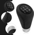 Gear Shift Knob with 4 Adaptive Parts,Leather 5 Speed Shift Knobs for Replacement Broken Shifter Knobs,Universal Non-Slip Stick Shift Knob Car Int...
