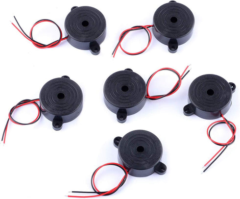 6Pcs 100dB Electronic Buzzer Alarm Sounder Continuous Sound Beep (Pack of 6) CYT1117...