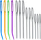 SAVITA 16pcs Large-Eye Blunt Needles, Stainless Steel Yarn Knitting Needles Sewing Needles Wool Needle Hand Knitting Needles Sewing Knitting Needl...