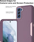 Dahkoiz for Samsung Galaxy S21 FE 5G Case, and Glass Screen Protector, Dust Proof Port Cover, Full Body Protection Durable Rubber Cover Phone Case...