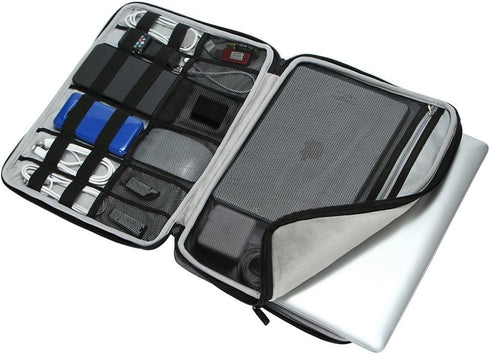 iCozzier 15-15.6 Inch Handle Electronic Accessories Strap Laptop Sleeve Case Bag Protective Bag for 15" MacBook Air/MacBook Pro/Pro Retina Sleeve ...