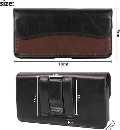 Holster for iPhone 15 Pro Max 15 Plus, 14 Pro Max 13 Pro Max, Galaxy S24 Plus Fold 5/4/3 - Premium Cell Phone Case with Belt Clip [Magnetic Closur...