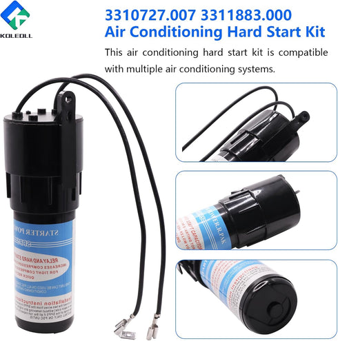 3310727.007 3311883.000 Air Conditioner Hard Start Kit Replace for 8333A9021 Fits for 8335-9021 9333-9021 105620-10-70 Hard Start Capacitor...