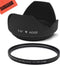 67mm Digital Tulip Flower Lens Hood and 67mm UV Filter for Nikon CoolPix P900, P950 Digital Camera...