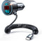 USB C Car Charger, 75W Metal 3-Port Super Fast Car Charger Adapter PD & QC3.0 Built-in 6ft Type C Coiled Cable for Samsung Galaxy S22/21 iPhone iP...