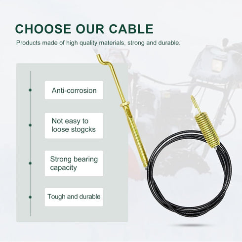 Mat 946-0898 Clutch Drive Cable Fits MTD Cub Cadet Craftsman Troy-Bilt Ryobi Yard Machines Bolens Yard Man Husky Snowblower Replace Cable 746-0898...