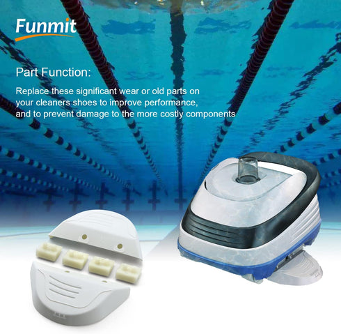 Funmit AXV414604WHP Wing and Pod Shoe Combo Maintenance Kit Replacement for Hayward Navigator Automatic Pool Vac Cleaners...