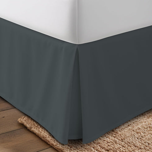 Utopia Bedding King Bed Skirt - Soft Quadruple Pleated - Easy Fit with 16 Inch Tailored Drop - Hotel Quality, Shrinkage and Fade Resistant (King, ...