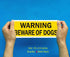 Beware-of-Dog-Sign-for-Fence 2 Pack 10 x 3.5 inches Beware of dog sign for Yard Door No Fade Aluminum Weatherproof Long Lasting Red Ink (10 x 3.5,...