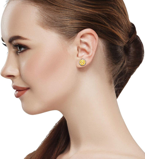 300 Pieces Stud Earring Kit Include 100pcs 12 mm Stainless Steel Blank Stud Bezel Settings 100 Rubber Backs 100 Earring Backs (Silver with Silver ...