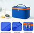 Makeup Bag Portable Travel Cosmetic Bag for Women, Beauty Zipper Makeup Organizer PU Leather Washable Waterproof (Blue)...