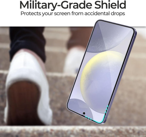 ArmorSuit 2+2 Pack for Samsung Galaxy S24 Plus 6.7" Tempered Glass Screen Protector + Lens Protector Case Friendly 9H MilitaryShield (w/Alignment ...