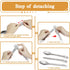 5-in-1 Camping Utensils Detachable Cutlery Portable Silverware Stainless Steel Flatware Multitool Set Tongs Spork Spoon Knife for Backpacking Hiki...