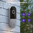 Smart Video Doorbell Included Ring Chime, Wide-Angle Lens, Battery Powered, Human Detection, 2 Way Audio, Night Vision, 1080P Security Camera Wire...