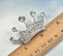Gyn&Joy Shine Silvery Tone Clear Crystal Rhinestones Queen Princess Crown Pin Brooch...