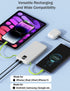 Portable Charger with Built-in Cables & AC Wall Plug 10000mAh Power Bank Fast Charging USB C for iPhone Samsung Android Phone External Battery Pac...
