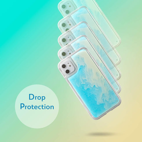 SteepLab Flowing Neon Sand Liquid iPhone 11 Case (2019, 6.1") - Full Body Protection with Raised Bezel - Ocean and Beach...