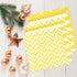 Disposable Striped Chevron Polka Dot Yellow Paper Luncheon Party Napkins 60 Count 13"x13"...