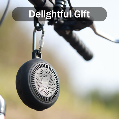 Bluetooth Shower Speaker Waterproof | Small Portable Bluetooth Speaker Wireless with Clip | Powerful Bass and Louder Volume | Colorful Lights and ...