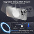 MANLENO Magnetic for iPhone 15 Pro Max Case Magsafe with Full Window Cover Camera Lens Protector Logo View Scratch Resistant Frosted Slim Shockpro...