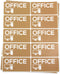 Office Moving Stickers - 4" x 2" Light Brown Color Coded Home Moving Labels Stickers for Packing Organizing & Easy Moving Supply Kit Moving Labels...