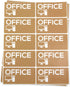 Office Moving Stickers - 4" x 2" Light Brown Color Coded Home Moving Labels Stickers for Packing Organizing & Easy Moving Supply Kit Moving Labels...