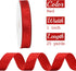 MEEDEE Red Velvet Ribbon 1 Inch Velvet Wired Ribbon 25 Yards Crushed Velvet Ribbon Spool Red Velvet Christmas Ribbon Vintage Velvet Ribbon for Chr...