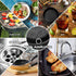 AMAGABELI GARDEN & HOME 7”x7” Cast Iron Cleaner 316 Stainless Steel Cast Iron Scrubber Chain Mail Scrubber Cast Iron for Pans Dutch Ovens Grills B...