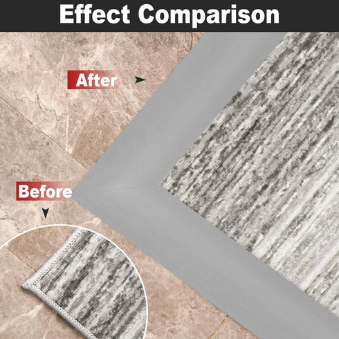 3.3Ft Carpet Floor Transition Strip, Self Adhesive Edging Trim, Floor Divider Strip, PVC Threshold Cover for Doorway with a Height Less Than 5 mm ...