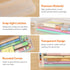 Lifewit Plastic Pencil Box with Snap-tight Lid, Large Capacity Hard Pencil Case, Stackable Craft organizer for Art Supply, Office, 4 Pack...