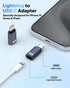 MoKo Lightning Female to USB C Male Adapter 2 Pack, Lightning to USB C Converter for iPhone 15 Series, iPad Pro/Air, iPhone to USB C Adapter for F...