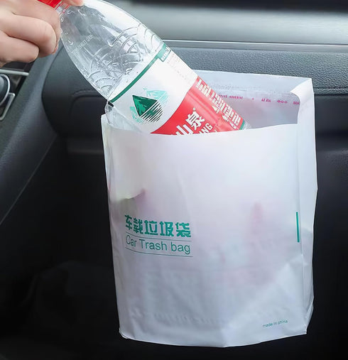 40PCS Easy Stick-On Disposable Car Trash Bag, Leakproof Vomit Bag, Beautiful Kitchen Storage Bag, Durable, Suitable for Cars,Study Rooms, Travel, ...