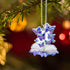 Butterfly Car Hanging Ornament, Butterfly Car Rearview Mirror Accessories, Christian Jesus Cross Car Pendant for Home Decoration Keepsake Christma...