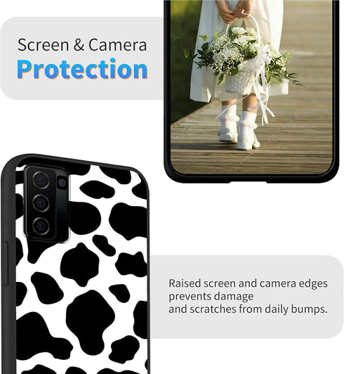 for Nokia C300 6.52" Phone TPU Soft Cover with Cow Print Design for Women Men, Shockproof Protection Basic Case for Nokia C300 N155DL...