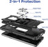 for Galaxy S9 Case,Hybrid Drop Test Cover with Car Mount Kickstand Slim Fit Protective Phone Case for Galaxy S9,Black...