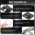Fridge Lock, 2PCS Upgraded Refrigerator Lock for Freezer, Cabinets and Drawers, Air Fryer, Closets, Windows, Doors, Durable ABS with Adhesive Back...