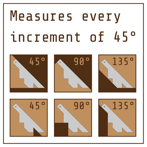 Steel Ruler 45 Degree Angle Measuring Tool | Gifts for Men, Unique Dad Birthday Gift, Cool Stuff for Grandpa, Husband, Woodworking Tools, Perfect ...