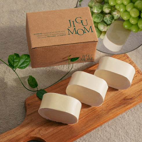 JiguMom Natural Big Soap Bar Dishwashing (8.82oz *3 set) Eco Friendly Plastic Free Packaging with Sustainable Organic Ingredients for Kitchen...