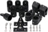 Boat Bimini Top 7/8 Inch Hardware,Marine 3 Bow Bimini Top Nylon Fittings,Awning Hardware 12 Set Accessories,Include 4 Pcs Boat Jaw Slide,6 Pcs Eye...