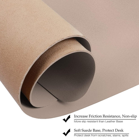 ?Boutilon Leather Mouse Pad,Extended Desk Pad for Keyboard and Mouse Non-Slip Study Desk Writing Pad Desktop Protector for Home Office Accessories...