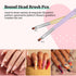 Beetles Gel Nail Brush, 7Pcs Nail Art Brushes, Nail Art Tips Nail Brushes for Nail Art Nail Painting Brush Pen Set for Home and Salon Use Decorati...