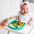 bbluev - Yuemi – Food Grade Silicone, BPA-Free, Suction Plate, Microwave & Dishwasher Safe, Anti-Spill Plate & Spoon Set w/Baby Utensils - for Bab...